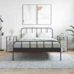 vidaXL Nočné skrinky 2 ks sivá sonoma 30x60x60 cm kompozitné drevo