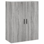 vidaXL Nástenná skrinka sivý dub sonoma 69,5x34x90 cm – Obrázok 2