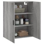 vidaXL Nástenná skrinka sivý dub sonoma 69,5x34x90 cm – Obrázok 5