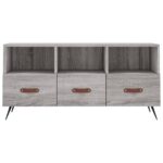 vidaXL TV skrinka sivý dub sonoma 102x36x50 cm kompozitné drevo – Obrázok 5