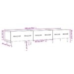 vidaXL TV skrinka, lesklá biela 150x36x30 cm, kompozitné drevo – Obrázok 12