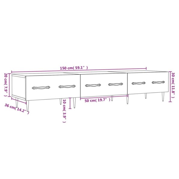 VXL8720845945039_g_en_hd_10.jpg vidaXL TV skrinka, lesklá biela 150x36x30 cm, kompozitné drevo – Obrázok 12