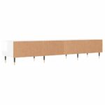 vidaXL TV skrinka, lesklá biela 150x36x30 cm, kompozitné drevo – Obrázok 8