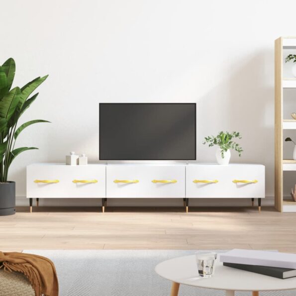 VXL8720845945039_m_en_hd_1.jpg vidaXL TV skrinka, lesklá biela 150x36x30 cm, kompozitné drevo – Obrázok 1