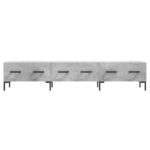 vidaXL TV skrinka, betónovo sivá 150x36x30 cm, kompozitné drevo – Obrázok 5