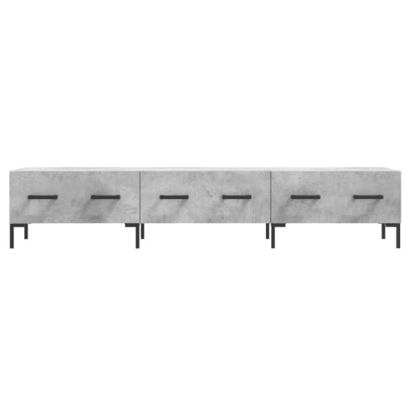 vidaXL TV skrinka, betónovo sivá 150x36x30 cm, kompozitné drevo – Obrázok 5