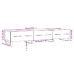 vidaXL TV skrinka, betónovo sivá 150x36x30 cm, kompozitné drevo – Obrázok 12