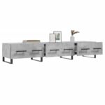 vidaXL TV skrinka, betónovo sivá 150x36x30 cm, kompozitné drevo – Obrázok 4