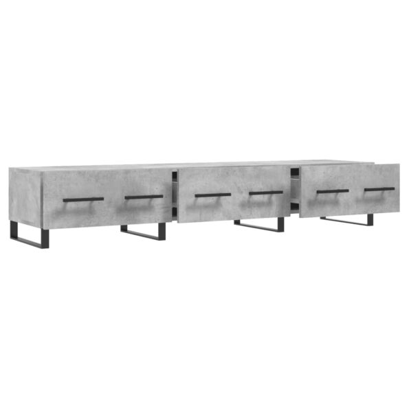 vidaXL TV skrinka, betónovo sivá 150x36x30 cm, kompozitné drevo – Obrázok 6