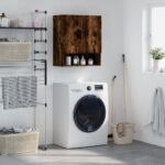 vidaXL Nástenná skrinka dymový dub 60x31x70 cm kompozitné drevo