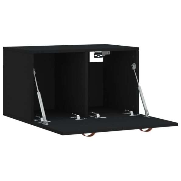 vidaXL Nástenná skrinka, čierna 60x36,5x35 cm, kompozitné drevo – Obrázok 6