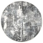 vidaXL Koberec prateľný viacfarebný Ø 120 cm protišmykový – Obrázok 2