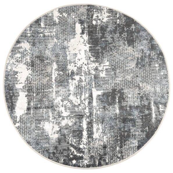 vidaXL Koberec prateľný viacfarebný Ø 120 cm protišmykový – Obrázok 2