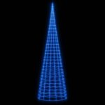 vidaXL Svetlo na vianočný stromček na stožiar 3000 LED modré 800 cm – Obrázok 3