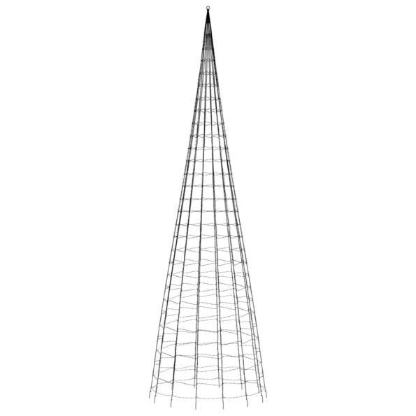 VXL8721012042490_g_en_hd_3.jpg vidaXL Svetlo na vianočný stromček na stožiar 3000 LED modré 800 cm – Obrázok 5