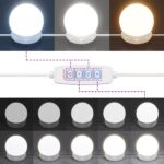 vidaXL Toaletný stolík s LED svetlami betónovo sivý 96x40x142 cm – Obrázok 12