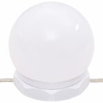 vidaXL Toaletný stolík s LED svetlami betónovo sivý 96x40x142 cm – Obrázok 9