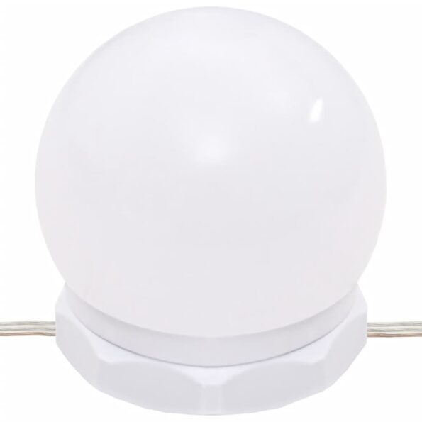 vidaXL Toaletný stolík s LED svetlami betónovo sivý 96x40x142 cm – Obrázok 9