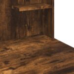 vidaXL Toaletný stolík s LED svetlami dymový dub 96x40x142 cm – Obrázok 8