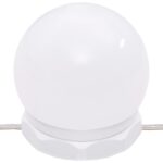 vidaXL Toaletný stolík s LED svetlami dymový dub 96x40x142 cm – Obrázok 9