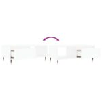 vidaXL Konferenčný stolík biely 90x50x36,5 cm spracované drevo – Obrázok 9