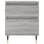 vidaXL Nočné stolíky 2 ks sivý dub sonoma 40x35x50 cm kompozitné drevo – Obrázok 6