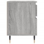 vidaXL Nočné stolíky 2 ks sivý dub sonoma 40x35x50 cm kompozitné drevo – Obrázok 8
