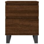 vidaXL Nočné stolíky 2 ks hnedý dub 40x35x50 cm kompozitné drevo – Obrázok 6