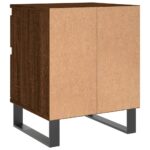 vidaXL Nočné stolíky 2 ks hnedý dub 40x35x50 cm kompozitné drevo – Obrázok 9