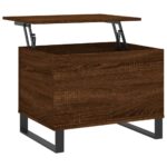 vidaXL Konferenčný stolík hnedý dub 60x44,5x45 cm spracované drevo – Obrázok 2