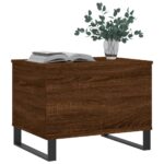 vidaXL Konferenčný stolík hnedý dub 60x44,5x45 cm spracované drevo – Obrázok 4