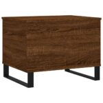 vidaXL Konferenčný stolík hnedý dub 60x44,5x45 cm spracované drevo – Obrázok 5