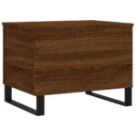 vidaXL Konferenčný stolík hnedý dub 60x44,5x45 cm spracované drevo – Obrázok 8