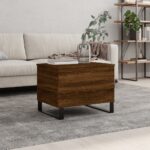 vidaXL Konferenčný stolík hnedý dub 60x44,5x45 cm spracované drevo