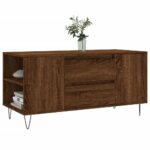 vidaXL Konferenčný stolík hnedý dub 102x44,5x50 cm kompozitné drevo – Obrázok 3