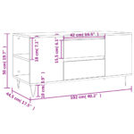 vidaXL Konferenčný stolík hnedý dub 102x44,5x50 cm kompozitné drevo – Obrázok 11