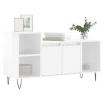 vidaXL TV skrinka lesklá biela 100x35x55 cm spracované drevo – Obrázok 3