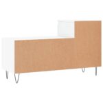 vidaXL Botník lesklý biely 102x36x60 cm spracované drevo – Obrázok 8