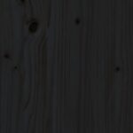 vidaXL Rám detskej postele čierny 90x190 cm masívna borovica – Obrázok 8