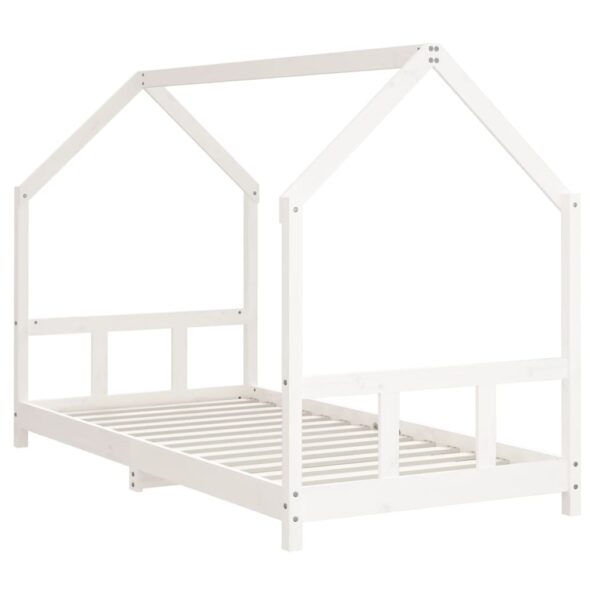 vidaXL Rám detskej postele biely 90x190 cm masívna borovica – Obrázok 3