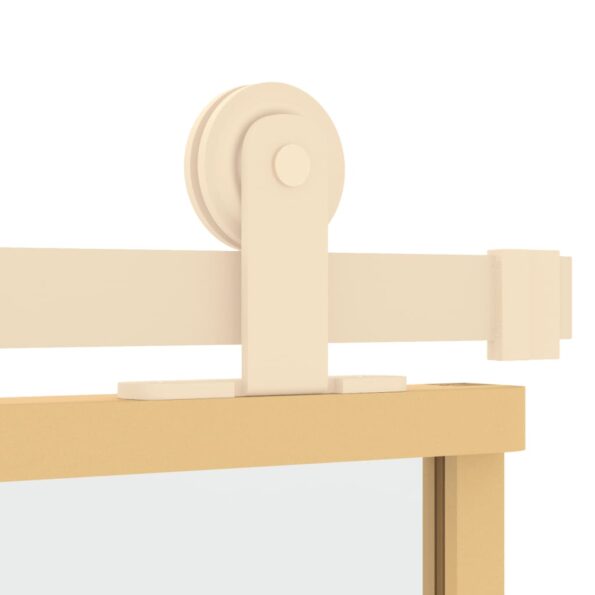 vidaXL Posuvné dvere zlaté 102,5x205 cm číre ESG sklo a hliník – Obrázok 7