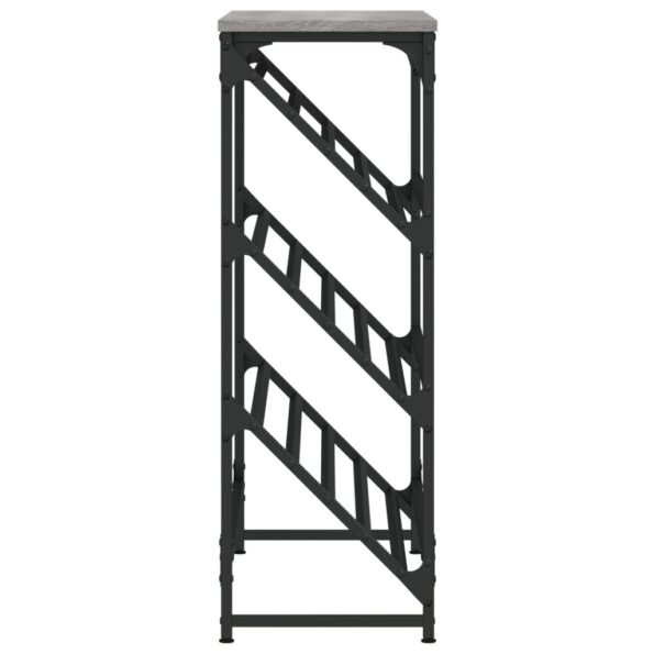 vidaXL Regál na topánky sivý sonoma 90x30x85 cm kompozitné drevo – Obrázok 5