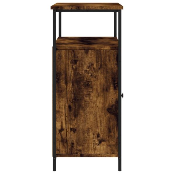 vidaXL Komoda dymový dub 100x35x80 cm kompozitné drevo – Obrázok 7