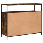 vidaXL Komoda dymový dub 100x35x80 cm kompozitné drevo – Obrázok 8