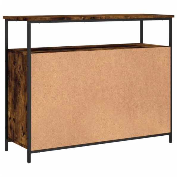 vidaXL Komoda dymový dub 100x35x80 cm kompozitné drevo – Obrázok 8