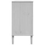 vidaXL Komoda SENJA, ratanový vzhľad, biela 112x40x80 cm, borovica – Obrázok 7