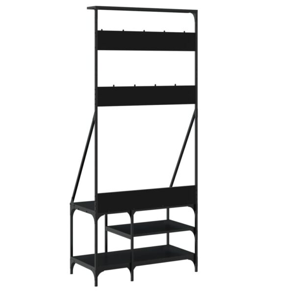 VXL8721012196445_g_en_hd_4.jpg vidaXL Vešiak na šaty s botníkom čierny 80x40x184 cm – Obrázok 6
