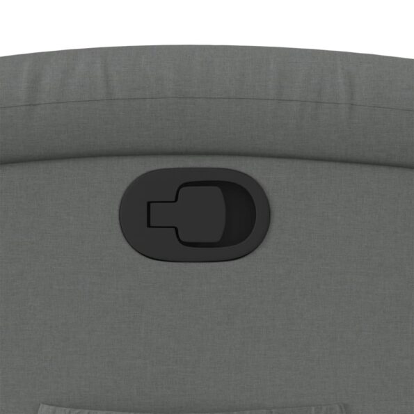 vidaXL Sklápacie kreslo tmavosivé látkové – Obrázok 9