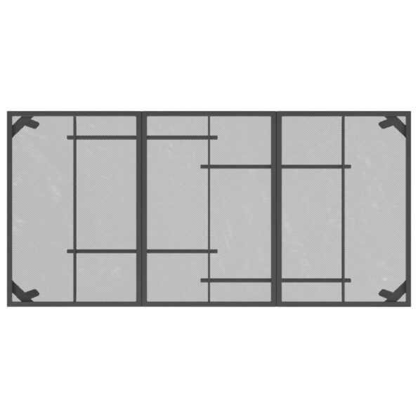 vidaXL 7-dielna záhradná jedálenská sada antracitová kovová sieťovina – Obrázok 7