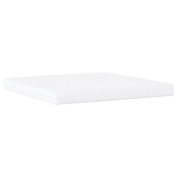 vidaXL Posteľ s matracom Dover tmavozelený 200x200 cm zamat – Obrázok 5